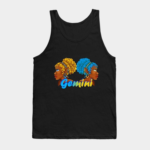 Gemini Tank Top by PointNWink Productions